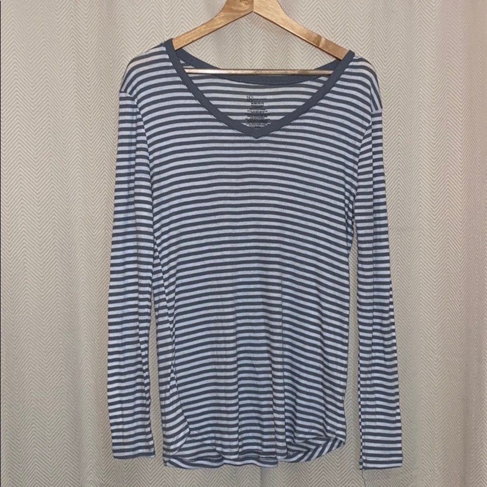 - No Boundaries - Long Sleeve Striped Top, XL